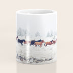 Winter Horse Herd Coffee Mug Gallery Image 4