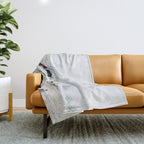 Winter Horse Herd Throw Blanket Gallery Image 1