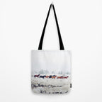 Winter Horse Herd Tote Bag Gallery Image 2