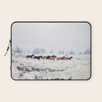 Winter Horse Herd Laptop Sleeve Gallery Image 1