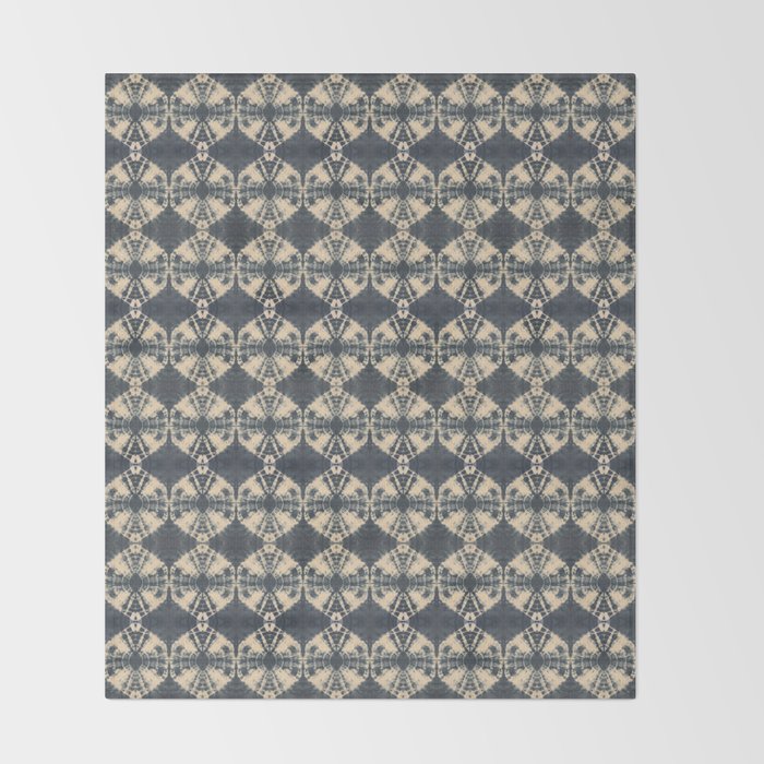 Circle Shibori Throw Blanket Gallery Image 2