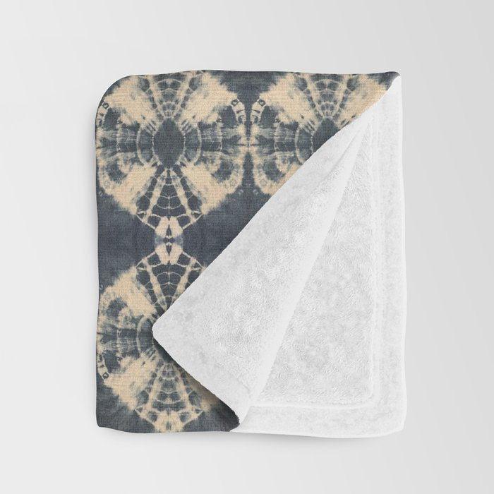 Circle Shibori Throw Blanket Gallery Image 3