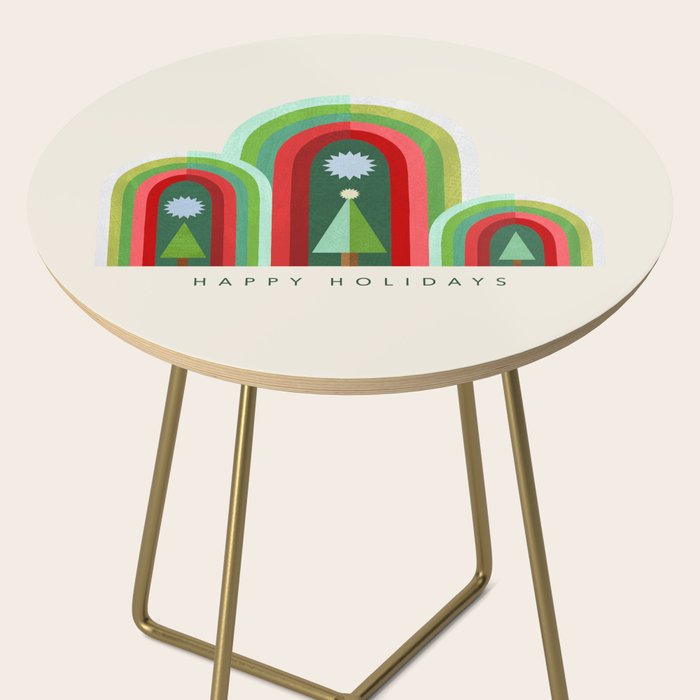 Rainbow Christmas Arches Side Table Gallery Image 2