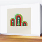 Rainbow Christmas Arches Wall Mural Gallery Image 2