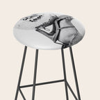 Disco Heels Trend Black White  Photo Art Stool Gallery Image 2