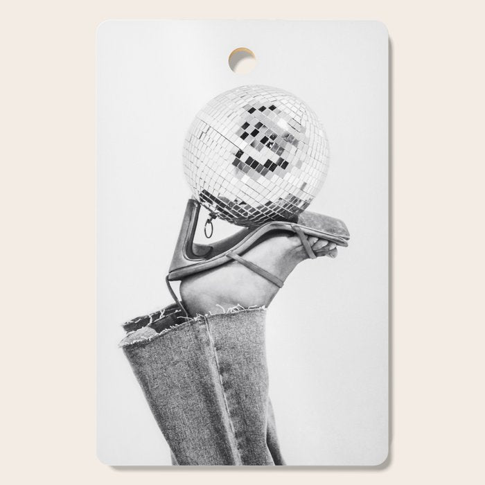 Disco Heels Trend Black White  Photo Art Cutting Board Gallery Image 1