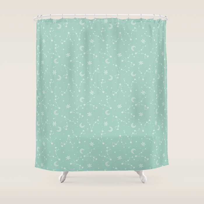 Pisces Constellation Shower Curtain Gallery Image 1