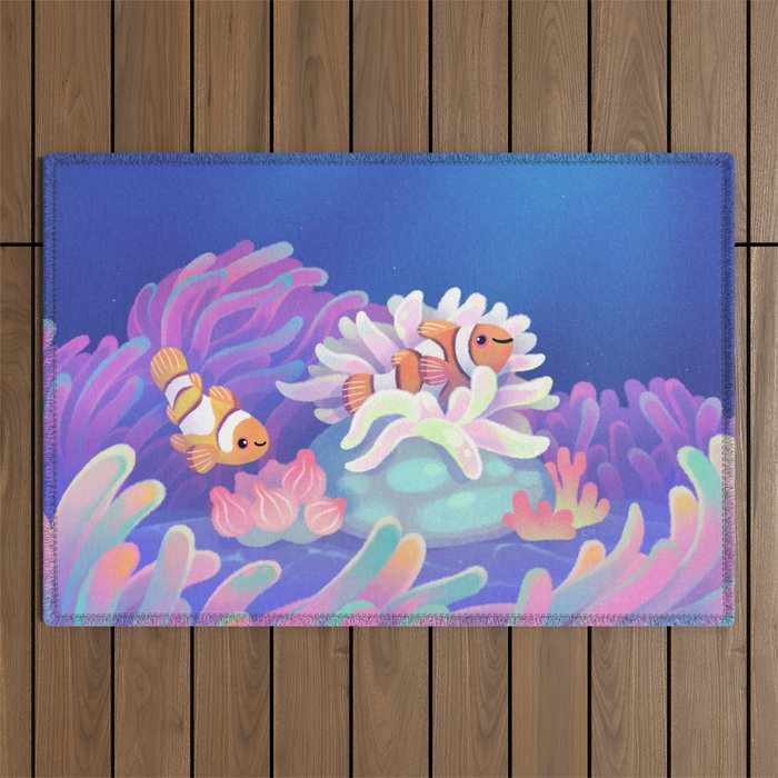 Clown fish Outdoor Rug Gallery Image 1