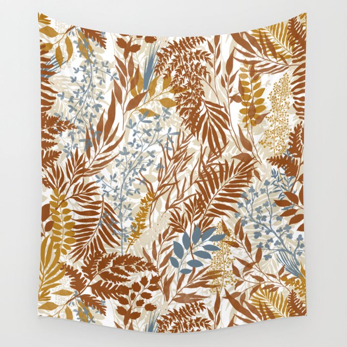 Leafy autumn forest B Wall Tapestry Gallery Image 1