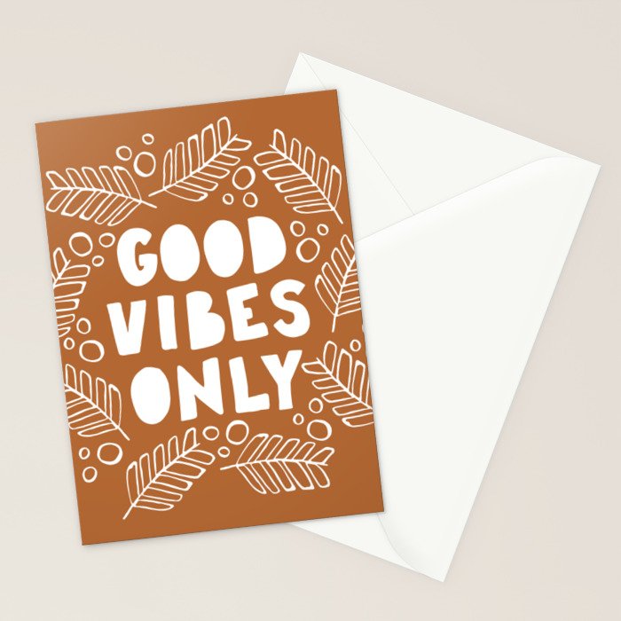 Good Vibes Only | Copper Stationery Card Gallery Image 2