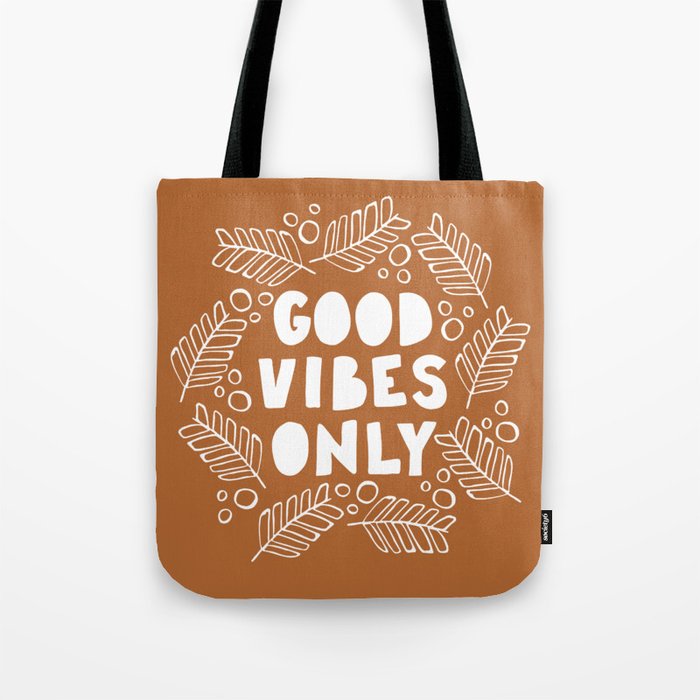 Good Vibes Only | Copper Tote Bag Gallery Image 1