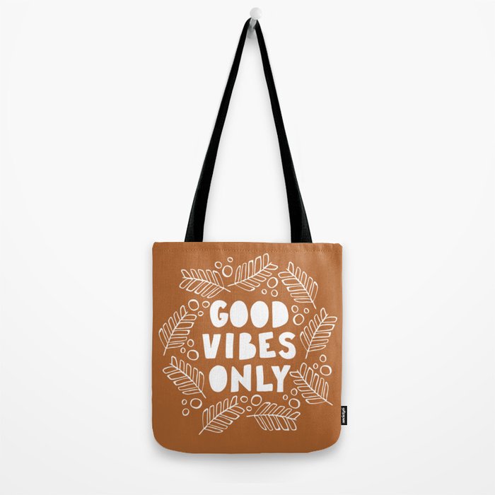 Good Vibes Only | Copper Tote Bag Gallery Image 2