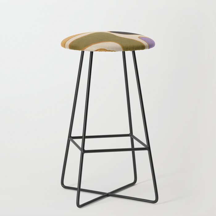 Modern Abstract Minimal Shapes 123 Stool Gallery Image 1