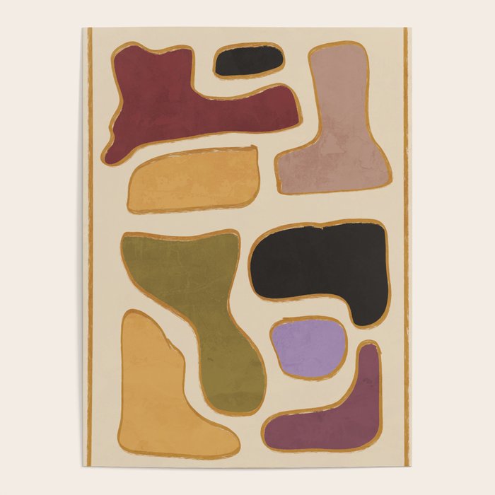 Modern Abstract Minimal Shapes 123 Poster Gallery Image 1