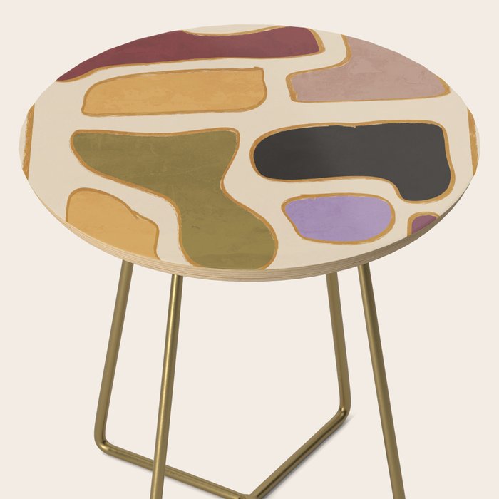 Modern Abstract Minimal Shapes 123 Side Table Gallery Image 2