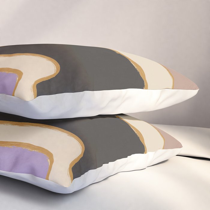 Modern Abstract Minimal Shapes 123 Pillow Sham Gallery Image 3