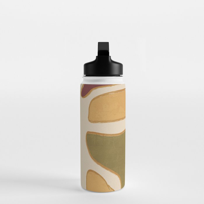 Modern Abstract Minimal Shapes 123 Water Bottle Gallery Image 3
