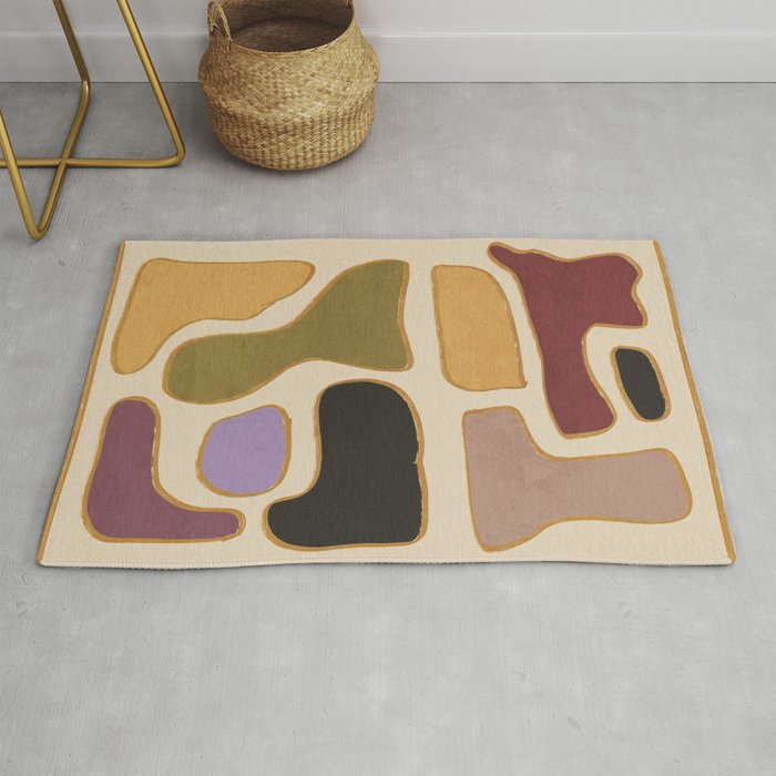 Modern Abstract Minimal Shapes 123 Rug Gallery Image 1