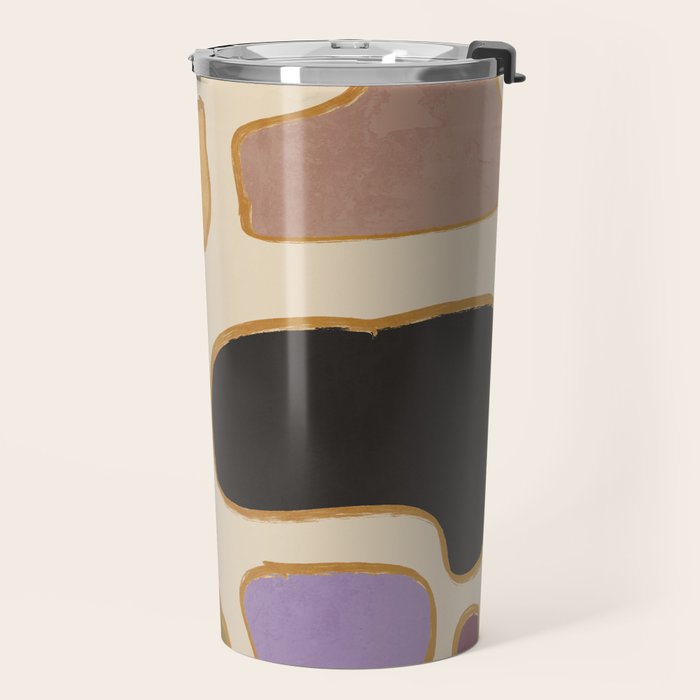 Modern Abstract Minimal Shapes 123 Travel Mug Gallery Image 2