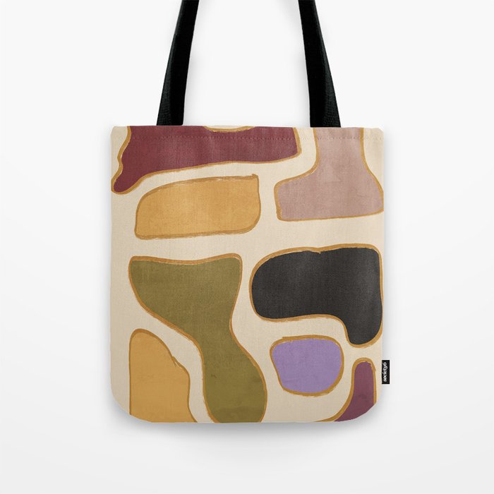Modern Abstract Minimal Shapes 123 Tote Bag Gallery Image 1