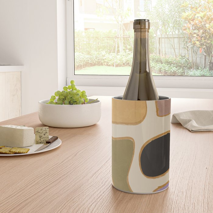 Modern Abstract Minimal Shapes 123 Wine Chiller Gallery Image 4