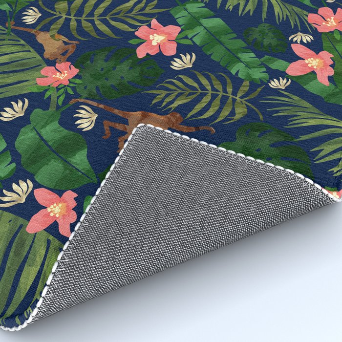 Tropical Garden - Dark Blue Rug Gallery Image 4