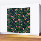 Tropical Garden - Dark Blue Wall Mural Gallery Image 2