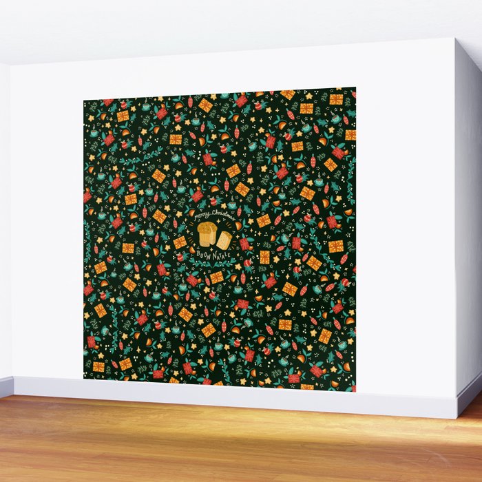 Merry Christmas panettone  Wall Mural Gallery Image 2