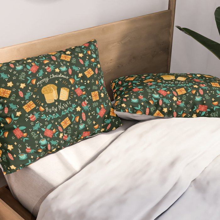 Merry Christmas panettone  Pillow Sham Gallery Image 2