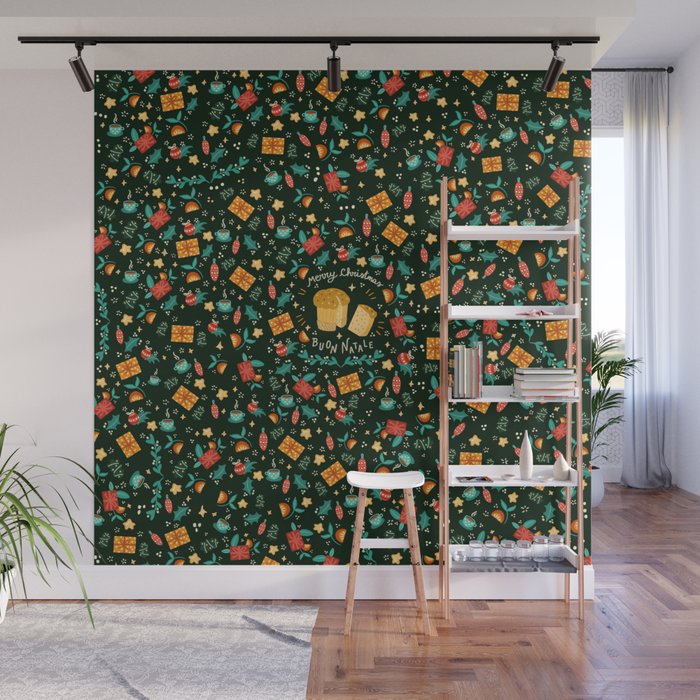 Merry Christmas panettone  Wall Mural Gallery Image 1