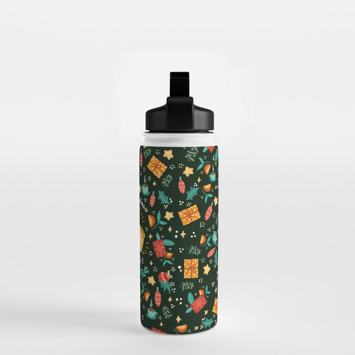 Merry Christmas panettone  Water Bottle Gallery Image 2