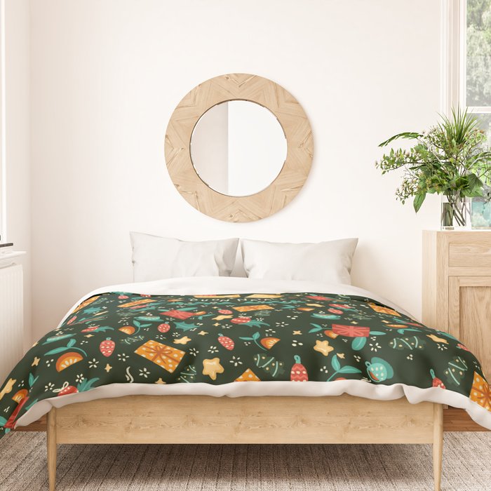 Merry Christmas panettone  Duvet Cover Gallery Image 3