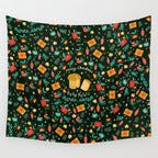 Merry Christmas panettone  Wall Tapestry Gallery Image 4