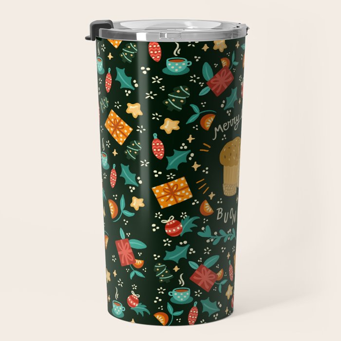 Merry Christmas panettone  Travel Mug Gallery Image 3