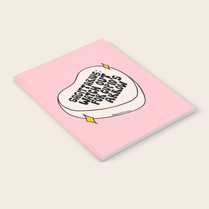 Sagittarius Conversation Heart Notebook Gallery Image 1