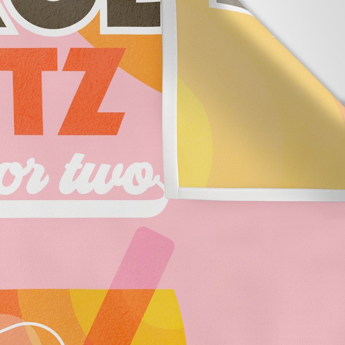 Retro Cocktail Nº1 Aperol Spritz Wall Tapestry Gallery Image 3