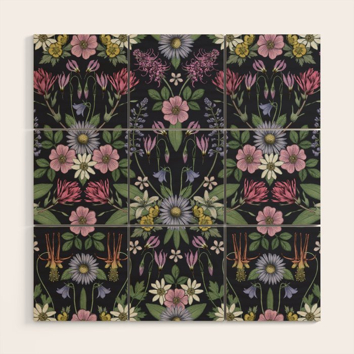 Mount Rainier Wildflowers Wood Wall Art Gallery Image 1