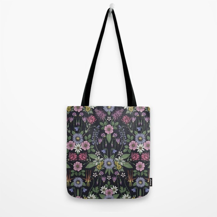 Mount Rainier Wildflowers Tote Bag Gallery Image 2