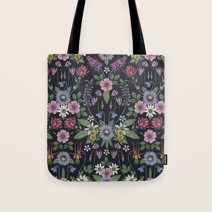 Mount Rainier Wildflowers Tote Bag Gallery Image 1