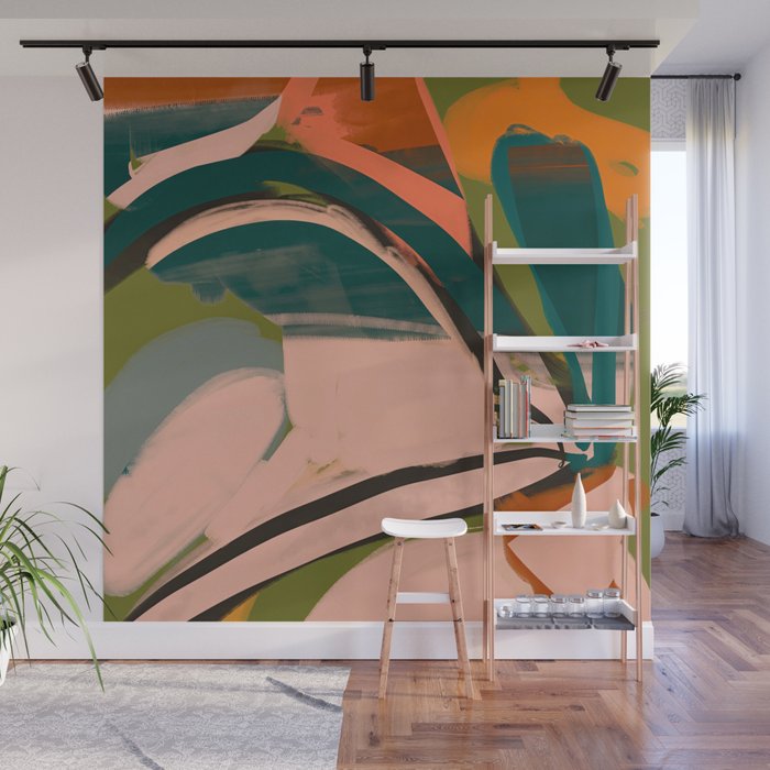 Modern Abstract Art 152 Wall Mural Gallery Image 1