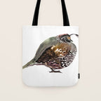 California Quail Tote Bag Gallery Image 1