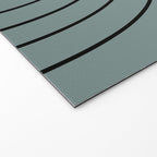 Minimal Arch XLV Neutral Teal Modern Geometric Lines Welcome Mat Gallery Image 2