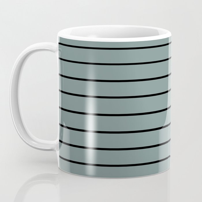 Minimal Arch XLV Neutral Teal Modern Geometric Lines Coffee Mug Gallery Image 3