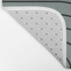 Minimal Arch XLV Neutral Teal Modern Geometric Lines Bath Mat Gallery Image 2