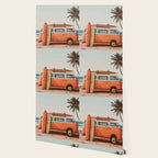 Surf Van I - Vintage Coastal Adventure Print Wallpaper Gallery Image 2