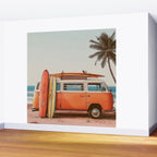 Surf Van I - Vintage Coastal Adventure Print Wall Mural Gallery Image 2