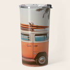 Surf Van I - Vintage Coastal Adventure Print Travel Mug Gallery Image 2