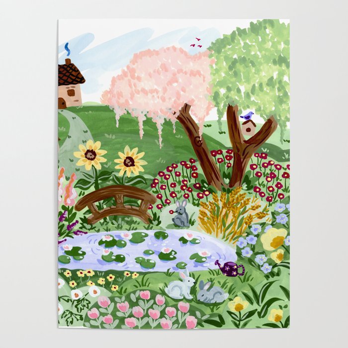 English Garden Poster Gallery Image 1