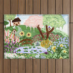 English Garden Outdoor Rug Gallery Image 1