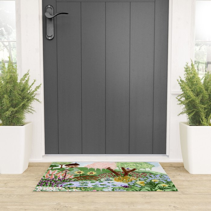 English Garden Welcome Mat Gallery Image 3